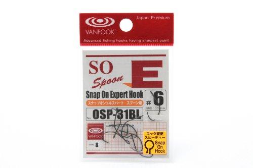 VANFOOK(ヴァンフック) ヴァンフック スプーンエキスパートフック(バーブレス)Snap on #6 ステルスブラック