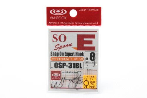 VANFOOK(ヴァンフック) ヴァンフック スプーンエキスパートフック(バーブレス)Snap on #8 ステルスブラック