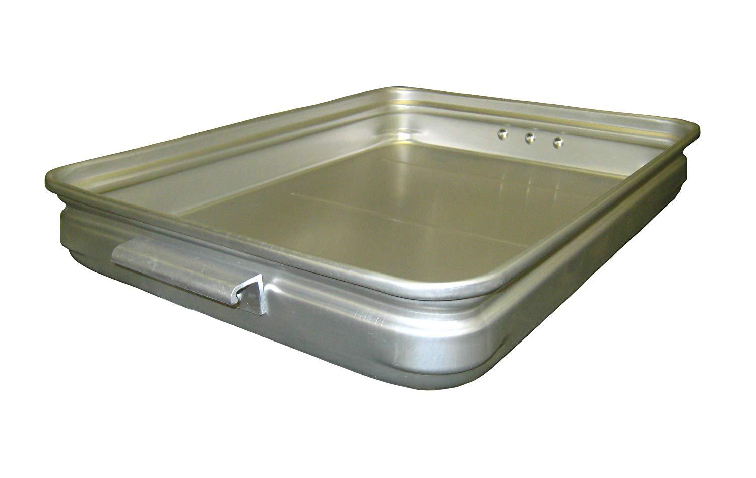 中尾アルミ製作所 アルマイト 手付 キングボックス(番重)中 60mm 309600 1個