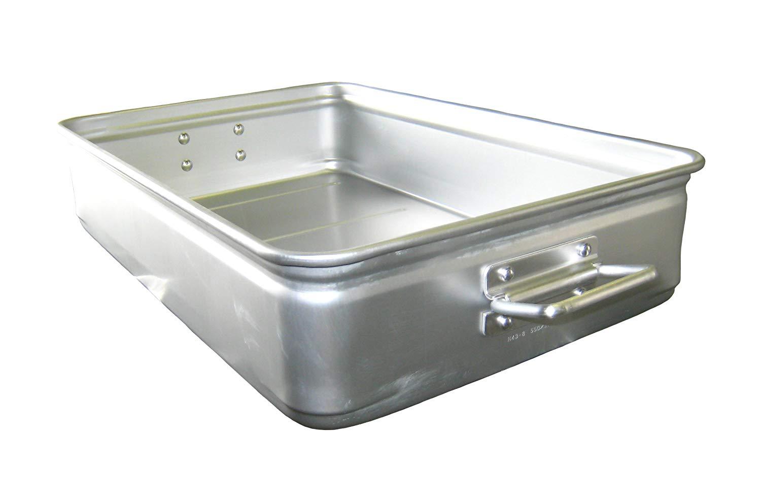 中尾アルミ製作所 アルマイト 手付 キングボックス(番重)大 110mm 309000 1個