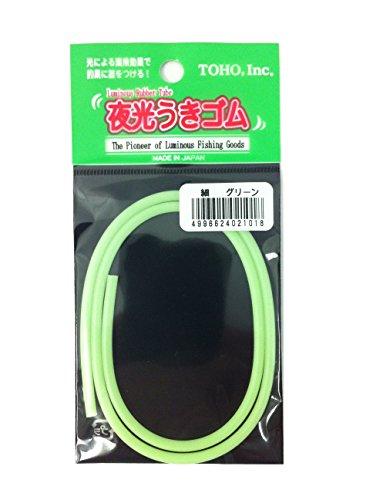 東邦産業 夜光うきゴムヘッダー式 細 グリーン