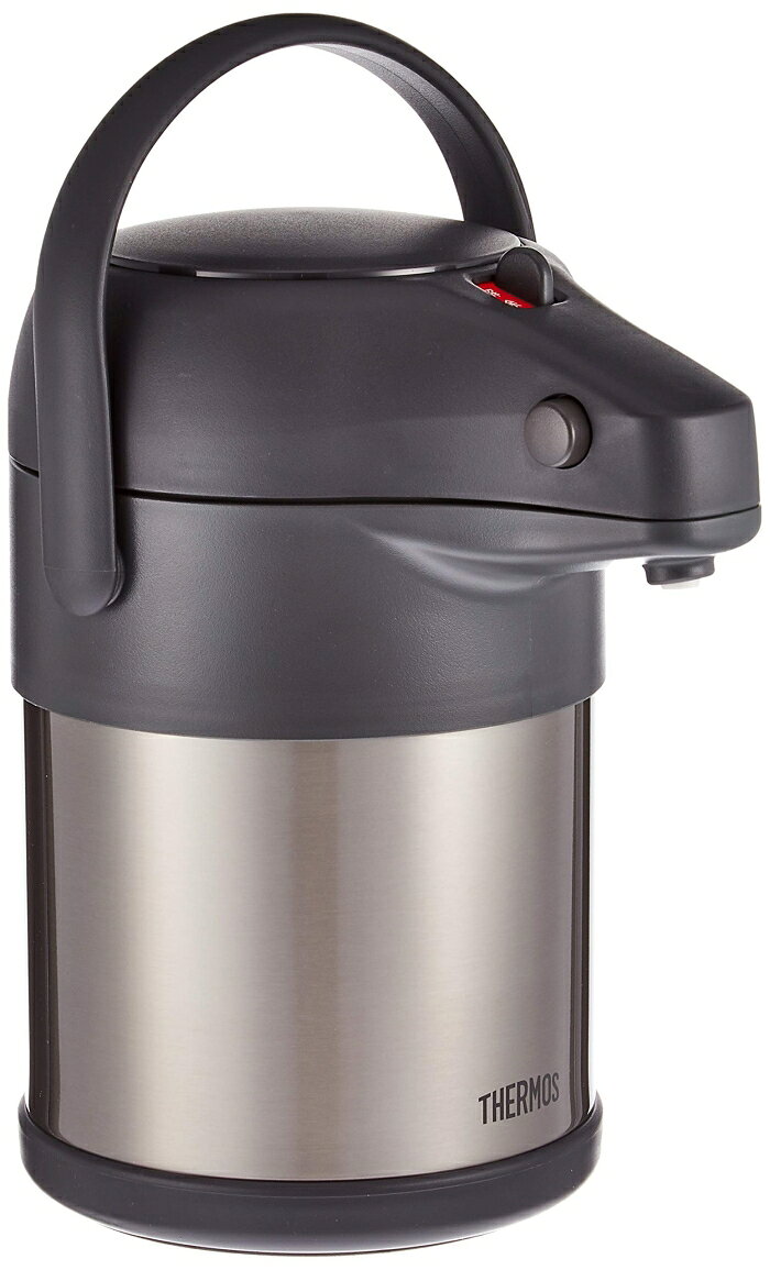 サーモス(THERMOS) サーモス ステンレスエアーポット 2.2L ステンレスブラック TAH-2200 SBK