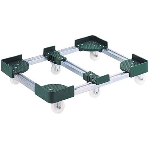 TRUSCO トラスコ中山 TRUSCO　伸縮式コンテナ台車6輪型400x1000 FCD6-40100 3379841(4)