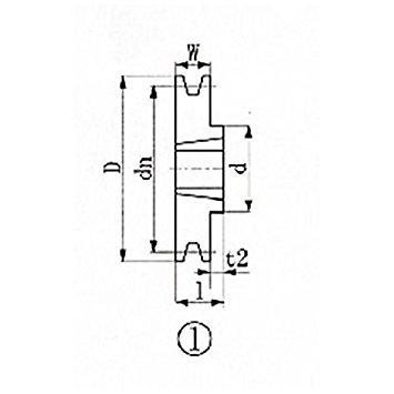 エバオン ※EVN ブッシングプーリー SPZ 118mm 溝数1 SPZ1181 1131 3806723