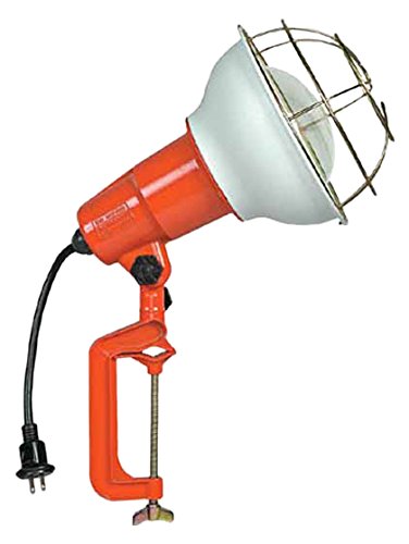ハタヤ 防雨型作業灯 リフレクターランプ200W 100V接地付5m バイス付 3704149
