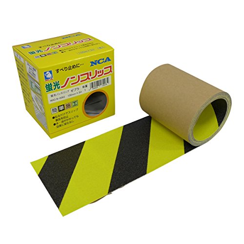 日本レヂボン ノリタケ 蛍光ノンスリップ N0062-100 100mm*3m 黄黒 N0062ー100