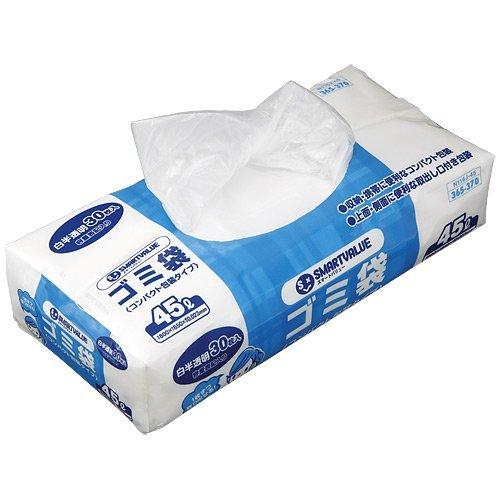 プラス JTX ゴミ袋CP LDD白半透明45L30枚 N116J-45 N116J-45