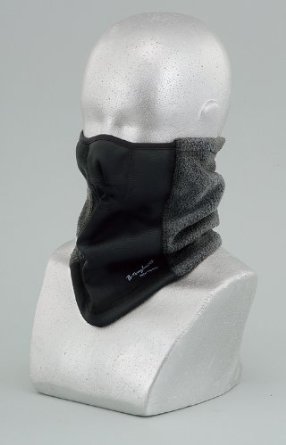 オタフク 【必ず購入前に仕様をご確認下さい】ハーフフェイスウォーマー BK/グレー (JW125BGL)