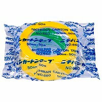 ニチバン カートンテープ黄(6602-50)「単位:コ」
