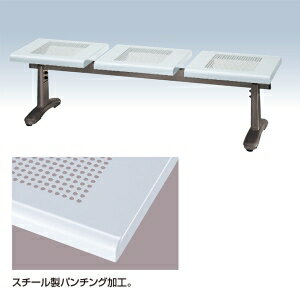 山崎産業 樹脂ベンチ 背無 1500ECO(ブルー) YB-96L-PC 1台／ケース