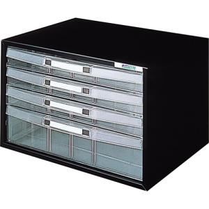 AL-W4 ナカバヤシ アバンテケースA4 浅3深1段 D(黒) (9965s)