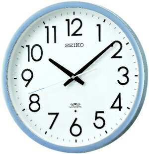 SEIKO CLOCK (セイコークロック) 掛け時計 電波 アナログ オフィスタイプ 銀色 KS265S