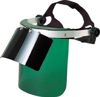 TRUSCO トラスコ中山 TRUSCO 直かぶり型防災面 グリ—ン ダブル型 BMKW