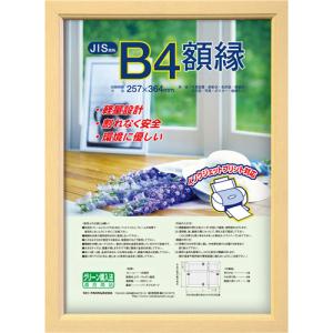 ナカバヤシ 木製軽量額 B4 フ-KWP-56 木地