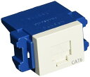YAZAWA ヤザワ 埋込型情報モジュラジャック CAT6 ミルキーホワイト NR3170(3)