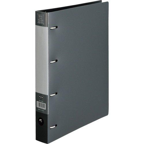 TANOSEE 名刺ホルダー 差替式 A4タテ 4穴 360名用 黒 TN-360BK