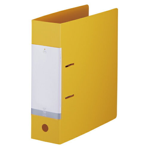 リヒトラブ リクエスト D型リングファイル A4タテ 2穴 背幅88mm 黄 G2290-5