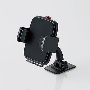 ELECOM エレコム 車載スマホスタンド（テープ貼付） P-CARS01BK 1個