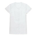 日本エンゼル らくらく前開きワンタッチ肌着【紳士用】半袖 ホワイト LL (7505−1)