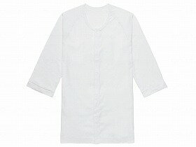 日本エンゼル らくらく前開きワンタッチ肌着【紳士用】七分袖 ホワイト M (7505−1)