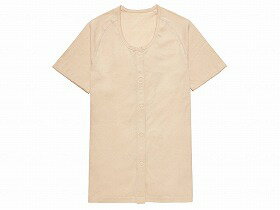 日本エンゼル らくらく前開きワンタッチ肌着【婦人用】半袖 ベージュ M (7505−2)