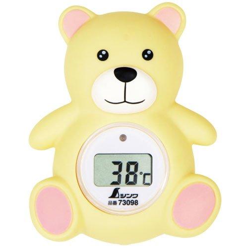 シンワ測定 品番:73098 風呂用デジタル温度計 B クマ