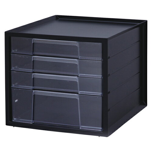 Desk Tray - IRISOHYAMA アイリスオーヤマ IRIS レターケース LCJ-4D-BK 4段 ブラック code:8186869