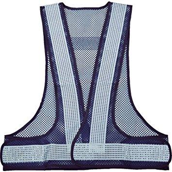 TRUSCO トラスコ中山 TRUSCO メッシュ安全ベスト 紺*シルバー code:7869193