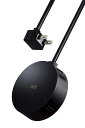 ELECOM エレコム エレコム AVT-D4-2425BK デザインタップ「roo’t」(2ピン・4個口・丸型) 2.5m ブラック(AVT-D4-2425BK)