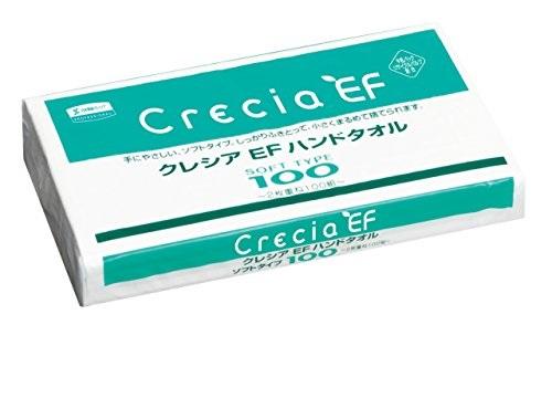 クレシアEFハンドタオルソフト100 100組