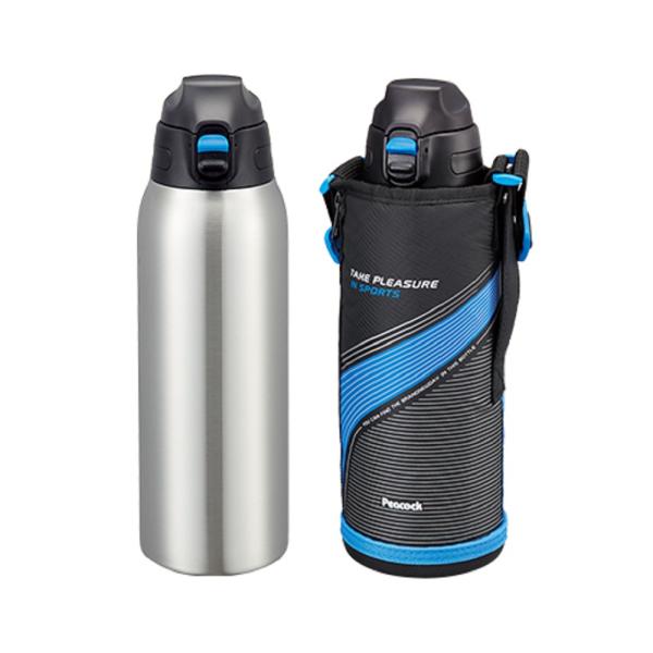 Peacock ピーコック ステンレスボトル ストレートドリンクボトル 1.0L AJC-F101 A・ブルー