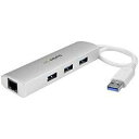 STARTECH.COM 3ポートUSB 3.0ハブ (GbE LANアダプタ内蔵) ST3300G3UA(ST3300G3UA)