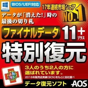 AOSデータ ファイナルデータ11plus 特別復元版 ダウンロード版(ECL-149)