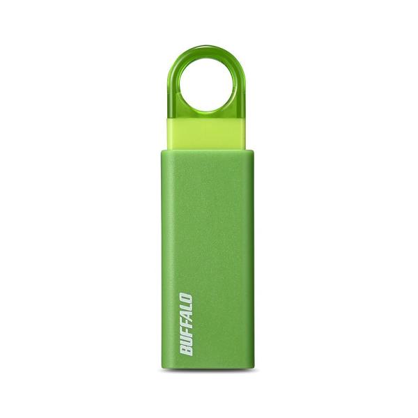 BUFFALO バッファロー ノックスライド USB3.1(Gen1) USBメモリー 16GB グリーン(RUF3-KS16GA-GR)