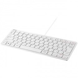 BUFFALO バッファロー USB接続 有線コンパクトキーボード ホワイト(BSKBU300WH)