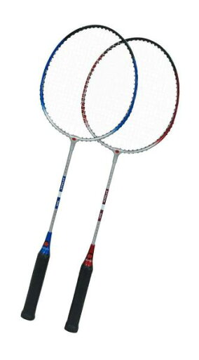 サクライ貿易 アルミバドミントンラケット 2本組 SB−501W ブルー・レッド サクライ貿易 アルミバドミントンラケット 2本組 SB−501W ブルー・レッド