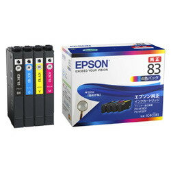 EPSON エプソン インクカートリッジ(4色パック/標準)(IC4CL83)