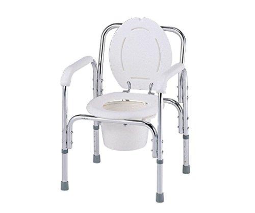 アズワン デラックスアルミ製便器椅子 530×455×720～820mm 8500 1台