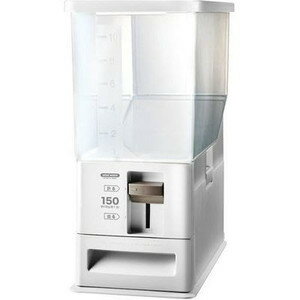 アスベル(Asvel) アスベル 計量米びつ 12kg型 洗える米びつ ホワイト (ライスストッカー 10kg)