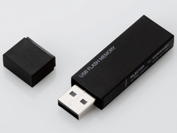 ELECOM エレコム キャップ式USBメモリ ブラック 32GB(MF-MSU2B32GBK)