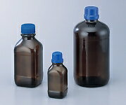 アズワン 茶褐色ガラスボトル（全体コーティングタイプ）　GL－45　角形　1000mLNC20060260061-8232-04