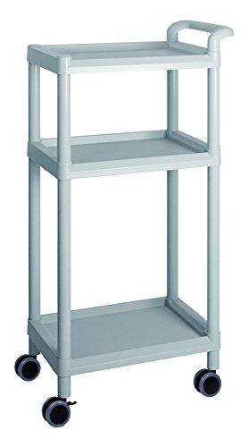 アズワン モバイルイージーカート（トールタイプ／レギュラー31）3段　グレー ME31A 1個