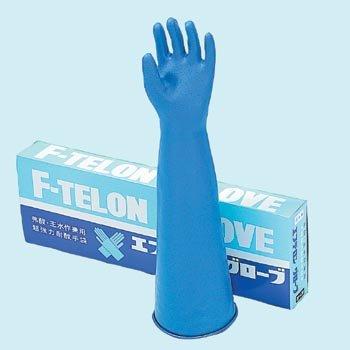 ハナキゴム エフテロングローブ(弗酸・王水等強酸用手袋)　女子用　ロング　B−22L　1双入NCG1366036-92..