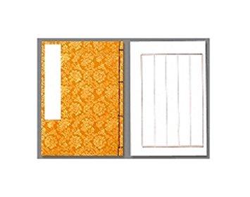 エコール 和本金襴紙表紙 5行(NO34 キ)「単位:サツ」