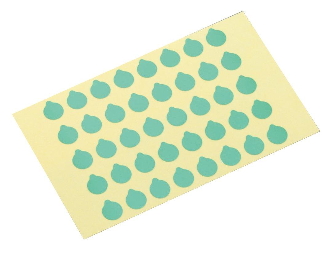 アズワン ラボ用マーキングラベル丸型12.5 緑1袋(28枚×10シート入り)3-5380-05　※事業者向け商品です(3.0)