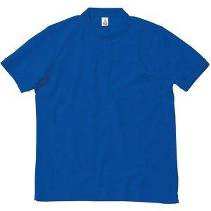 COTTON STAFF(コットンスタッフ) CVC鹿の子ドライポロシャツ　ロイヤルブルー　3L MS3113-7 3L 1枚