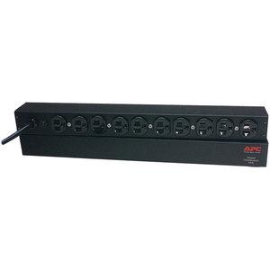 SCHNEIDER APC シュナイダー APC Rack PDU、Basic、1U、15A、100V、(10)5-15R 5年保証(AP95625W)