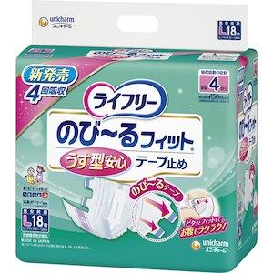 ユニチャーム ライフリーノビールフィット　ウス型安心L 18枚