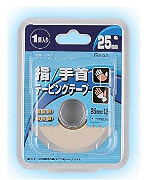 Finoa(フィノア) ホワイトテープ_25MM_2ケ (10024)【入数:6】