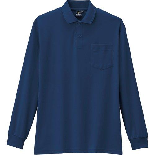 コーコス信岡 AS2581LLLコーコス 制電・防透・消臭長袖ポロシャツ 1ネイビー 3L4960815